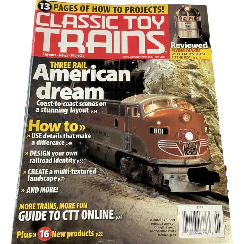 Classic Toy Trains May 2009 Magazine Ephemera Hobby Railway Fan Modeling Tracks
